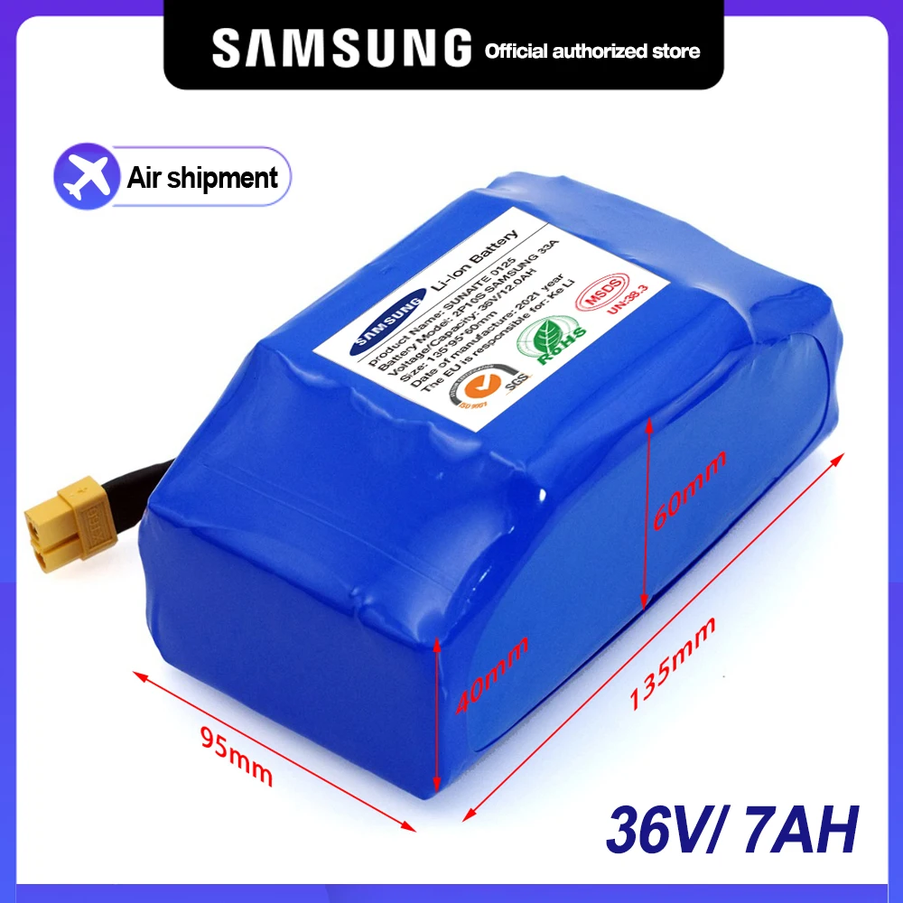 

Genuine 36V Battery Pack 7000mAh Rechargeable Li-Ion Battery for Electric Self Balancing Scooter HoverBoard Unicycle