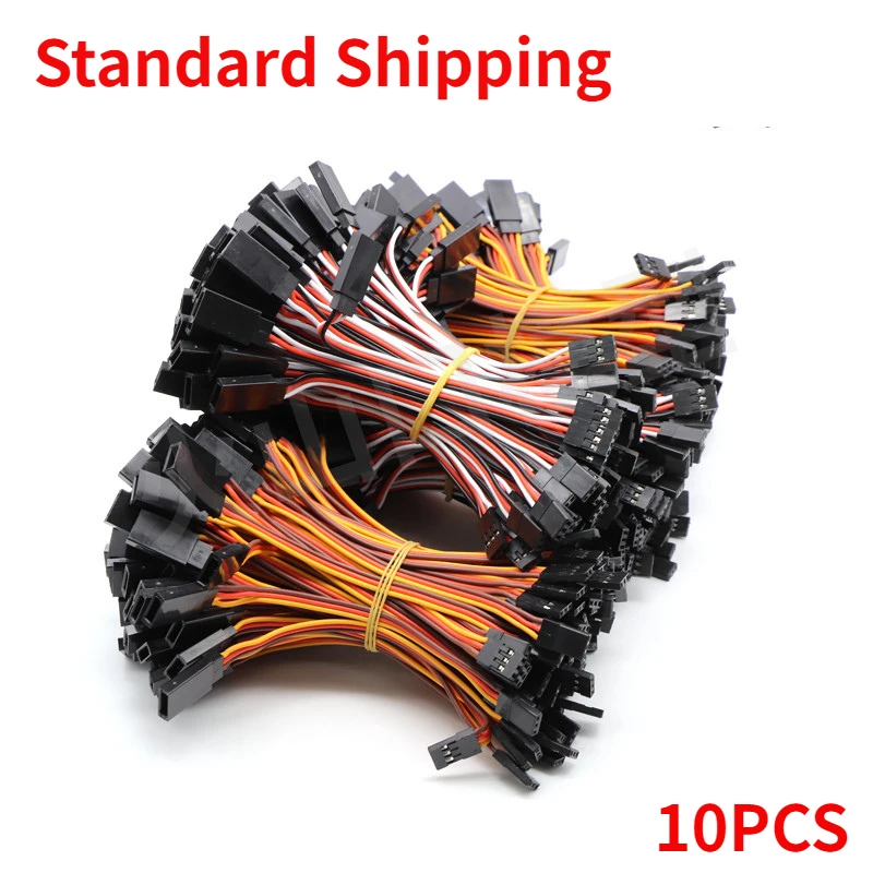 

10PCS 26AWG Male To Female Servo Extension Lead Wire Cable 30Core 100mm 150mm 200mm 300mm 500mm for Futaba JR Plug DIY Parts