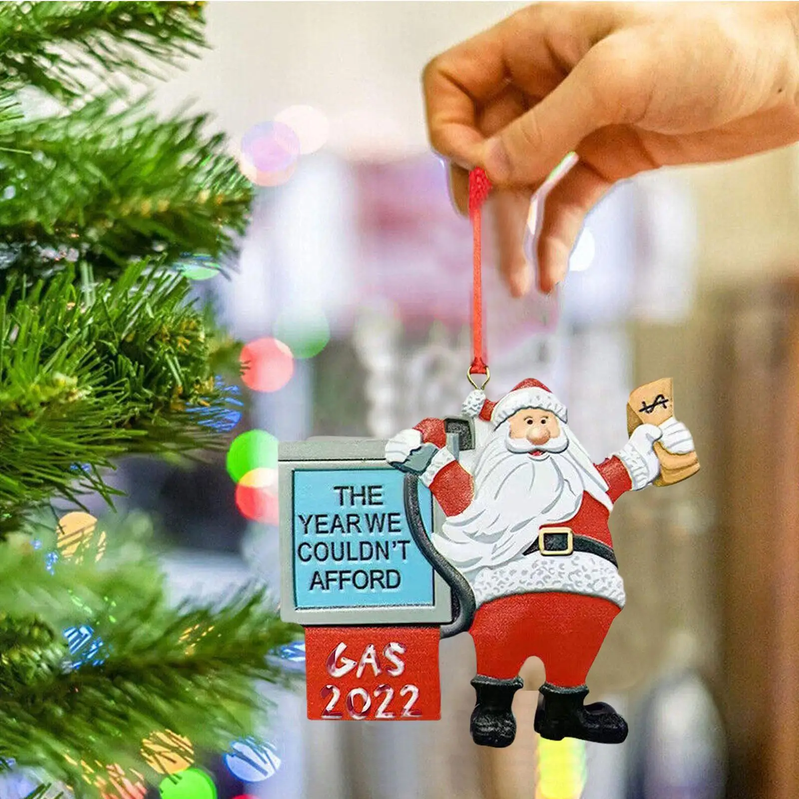 

Рождественские автомобильные аксессуары, украшение на бензине, Санта-Клаус, подвесное украшение для автомобиля Z1B6