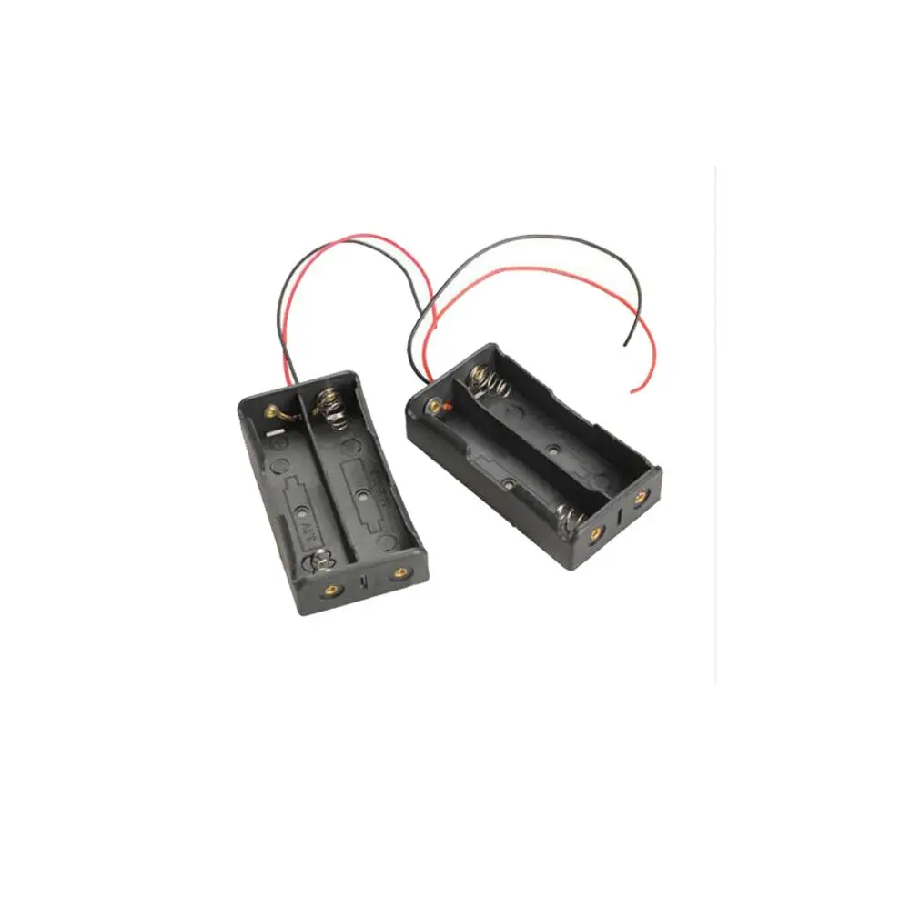 

2PC PKCELL 18650 2slot 18650 Battery Storage Box DIY Batteries Clip Holder Container With Wire Lead Power Battery Storage Case