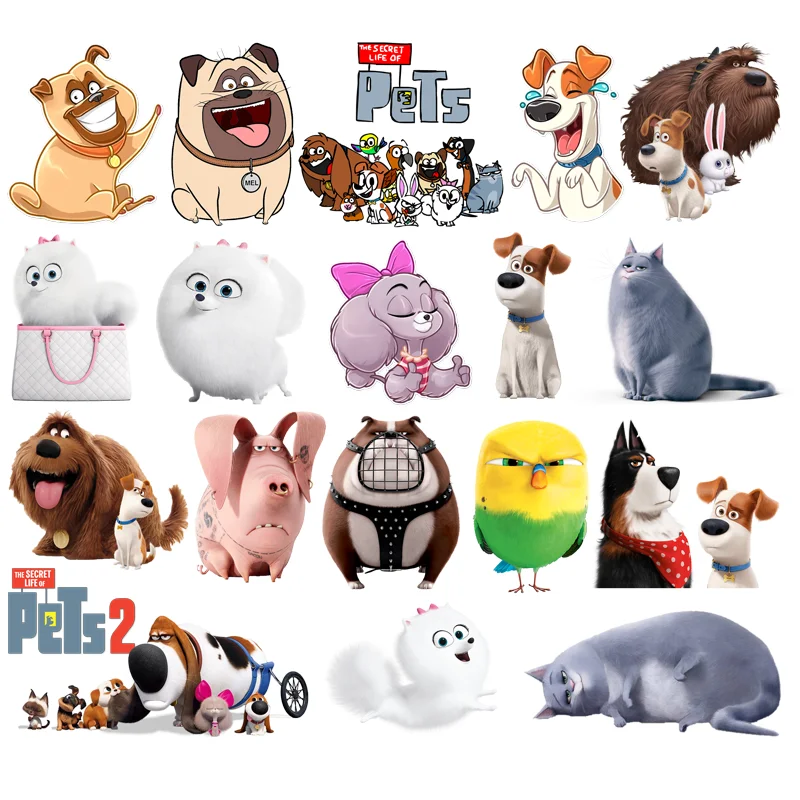 

Disney cartoon movie the Secret Life of Pets clothes patches iron on transfer thermo-stickers for children