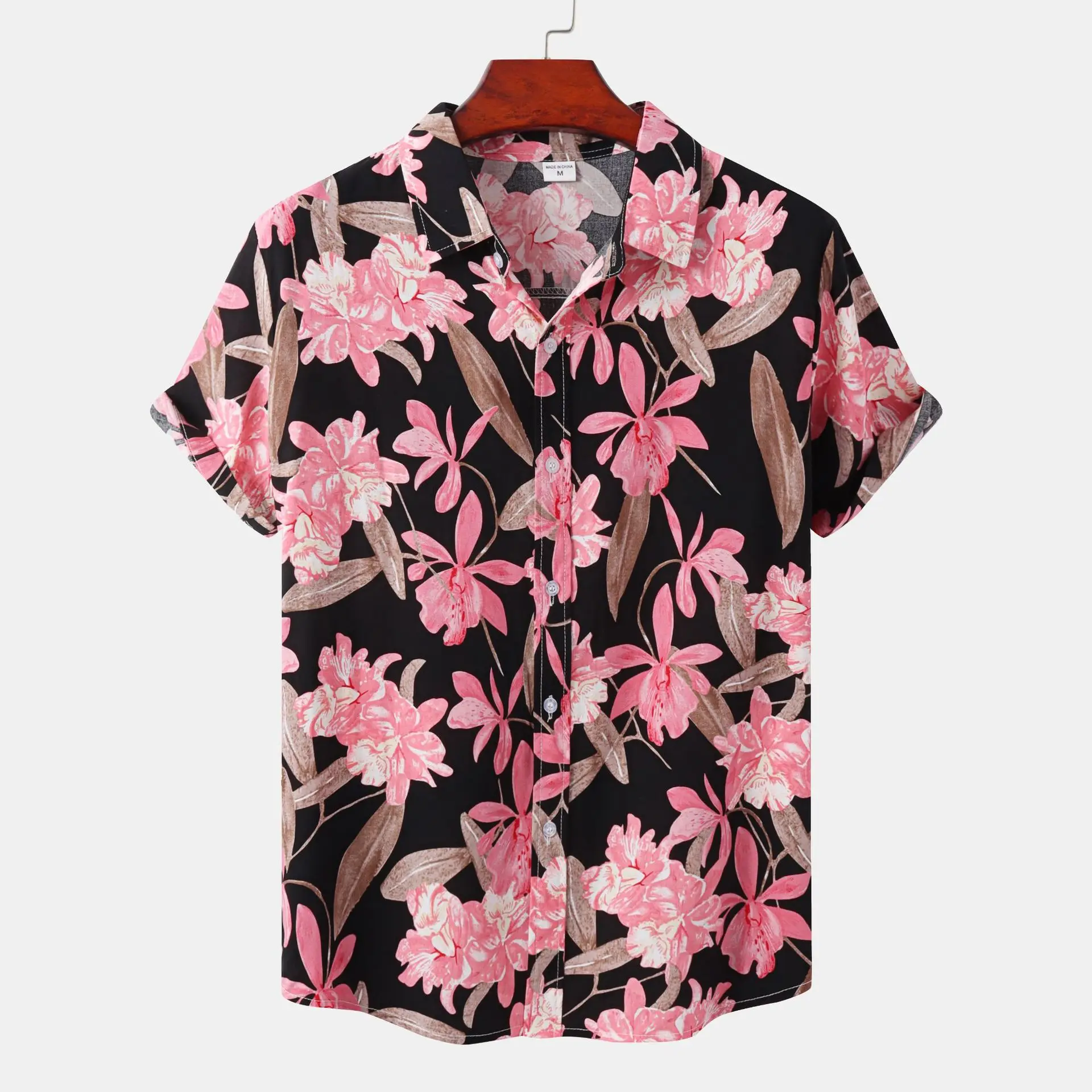 Men'S Shirt Floral 3d Print Undies Hawaiian Shirts Casual Short Sleeved Oversized Blouse Streetwear Tees Top Summer Men Clothing