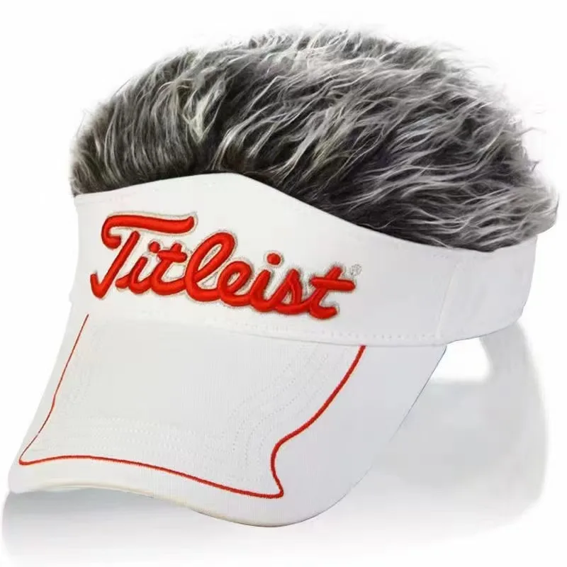 

2022 new golf cap men's wool cap with top hat outdoor GOLF hat wind direction cap wig cap
