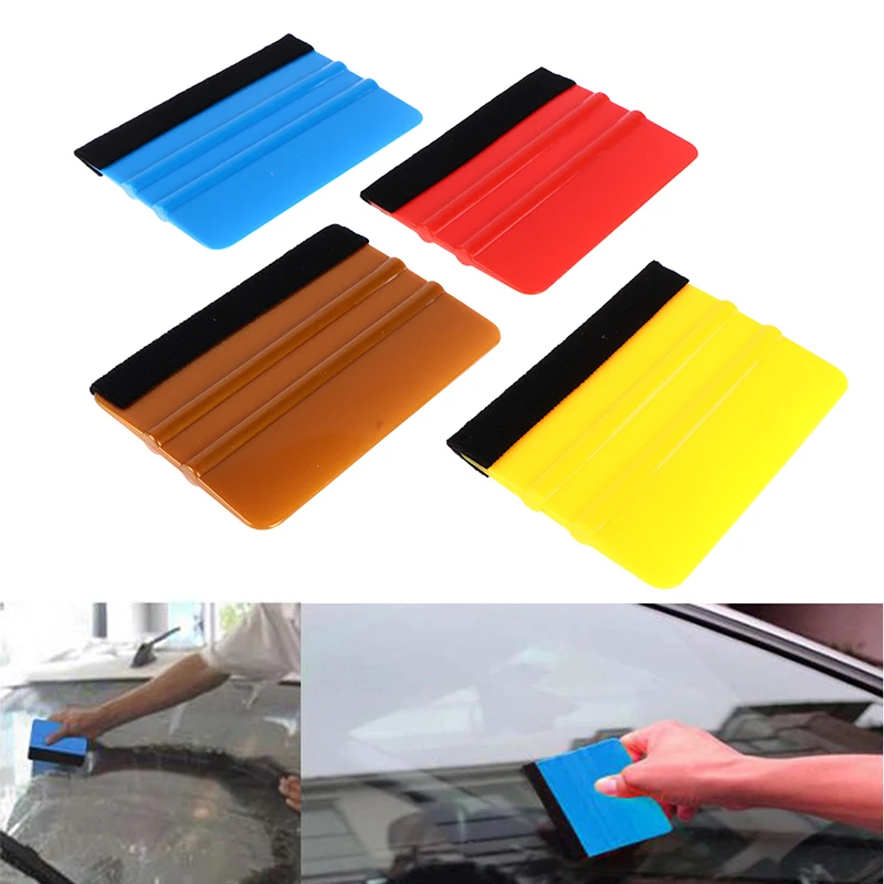

2Pcs Vinyl Wrap Car Film Install Squeegee Carbon Fiber Wrapping Tool Scraper