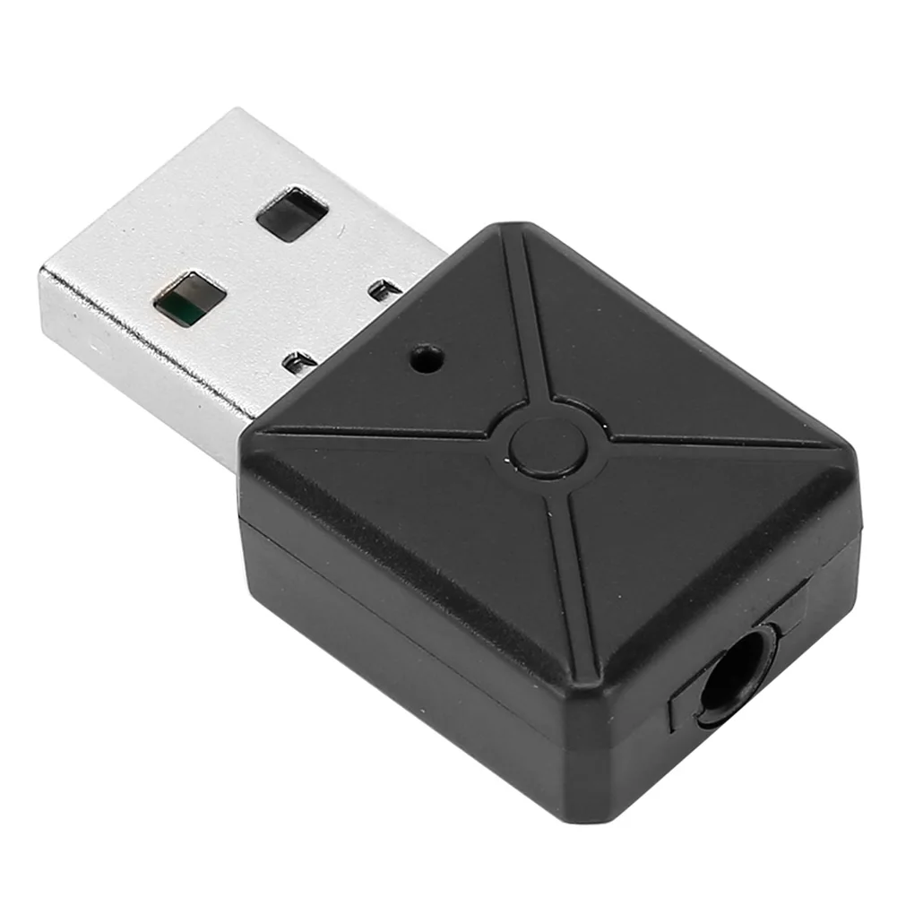 Фото Автомобильный Bluetooth-приемник-передатчик, адаптер BT, черный, USB 5.0, портативный, AVRCP, для наушников, ноутбуков, домашних стереосистем №4