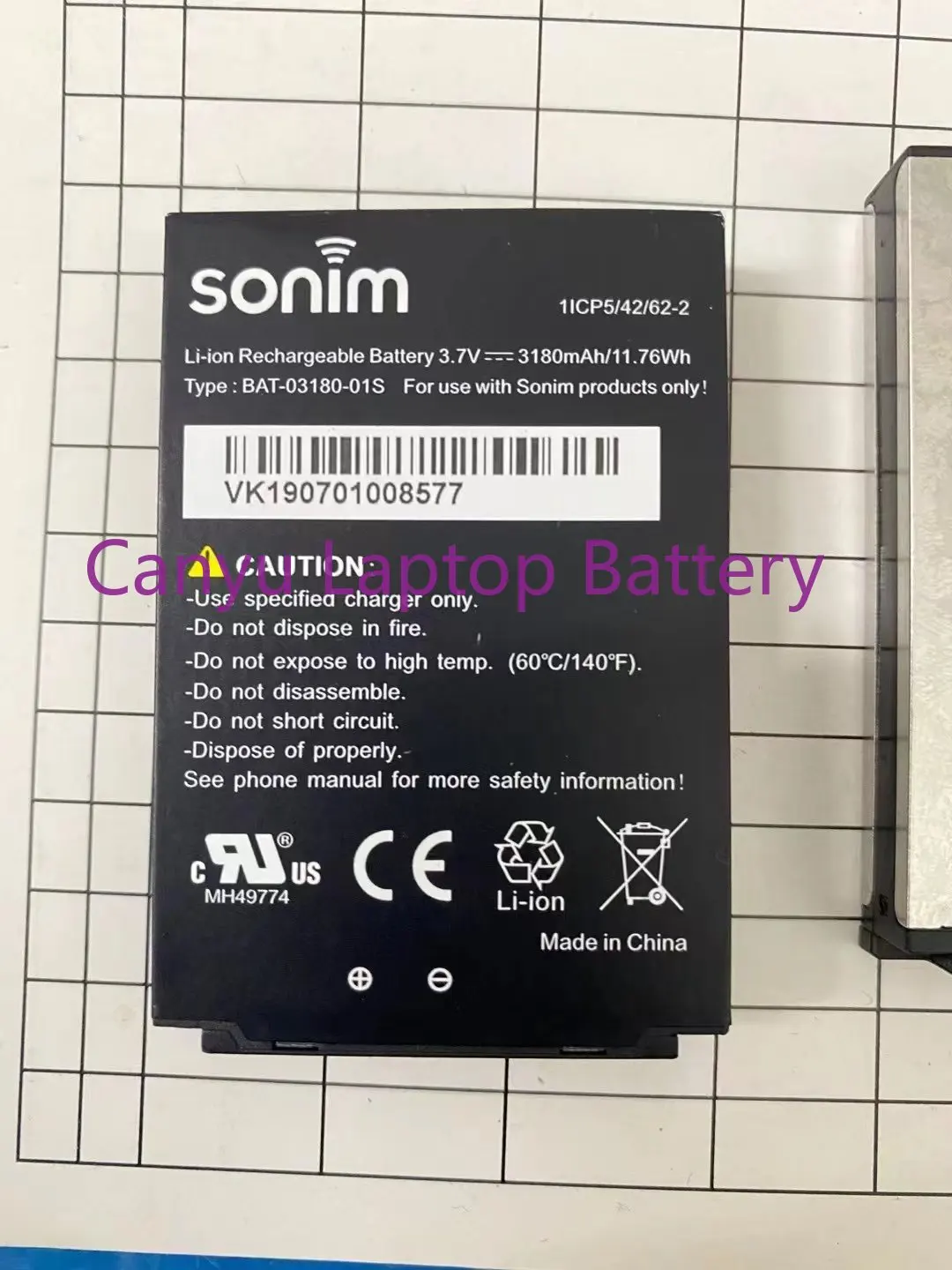 

100% BAT-03180-01S NEW Replacement Battery For Sonim XP5700 3180mAh 3.7V