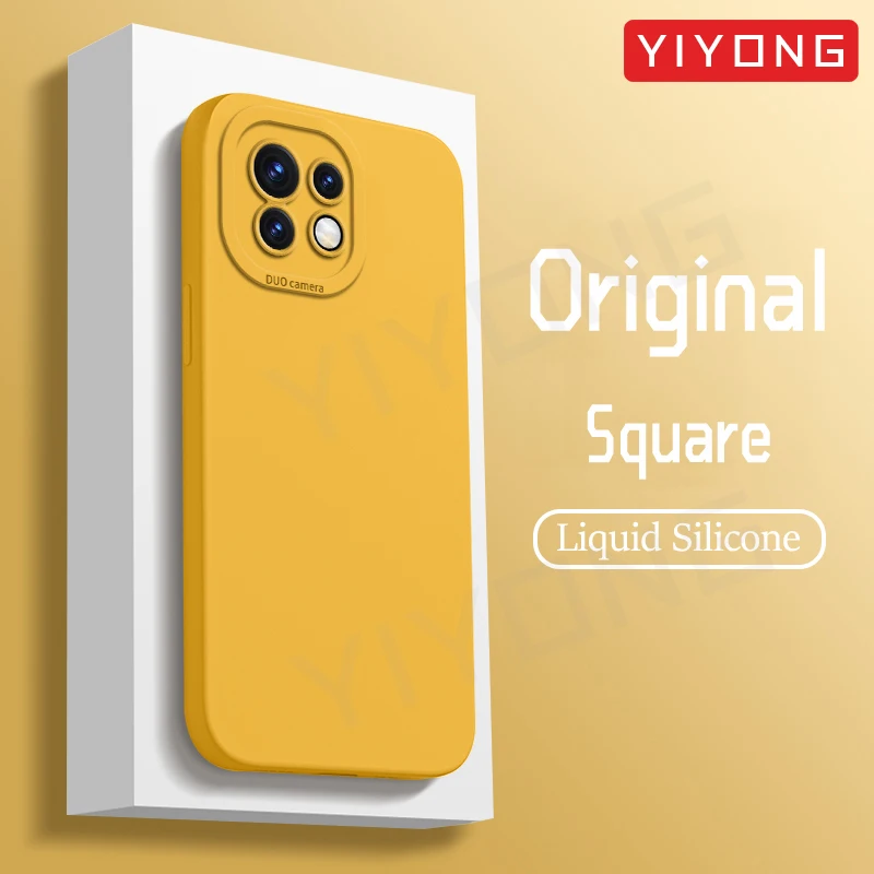 

Чехол для Mi11 Lite YIYONG, оригинальный мягкий чехол из жидкого силикона для Xiaomi Mi 11 11i 10 12 12X 12S 12T Pro Xiomi Mi10 Mi12, ультра-Чехлы