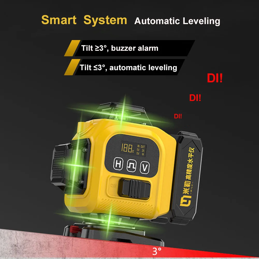 Лазерный уровень 4D/3D самонивелирующийся