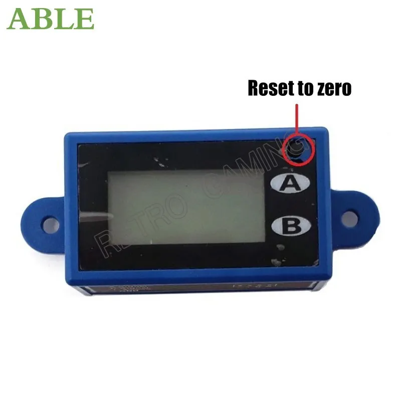 Аркадный автомат 7-значный ЖК-счетчик постоянного тока 5-18 в миниатюрный