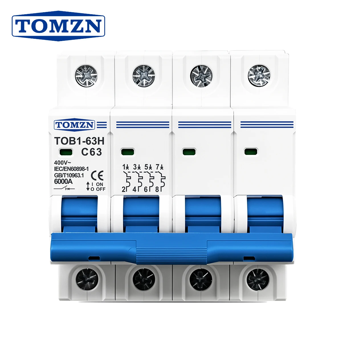Мини-автомат TOMZN TOB1-63H тип C 3-63A