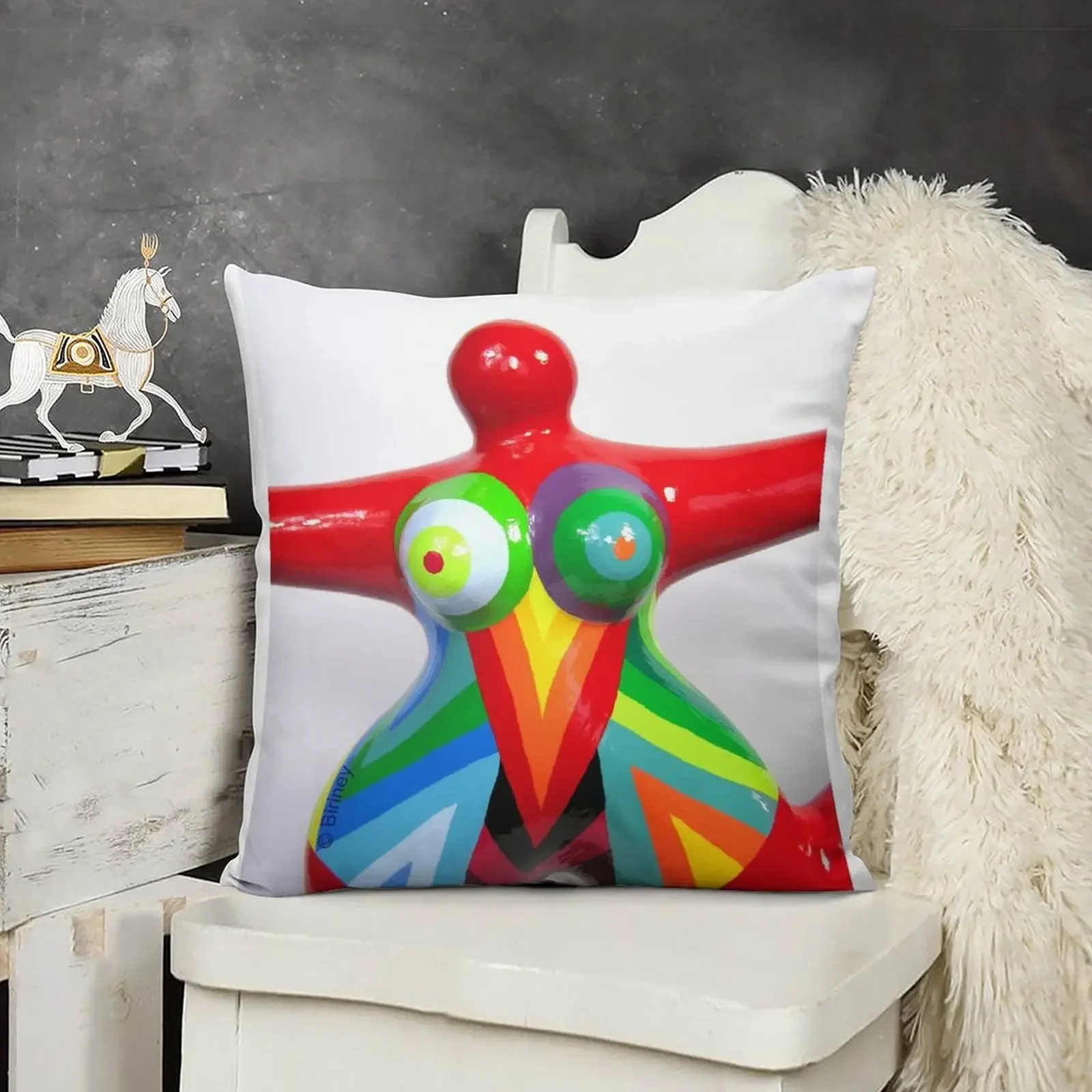 Red Nana Biriney — от Ники де Святого Палле авторский дизайн Biriney. Осенняя наволочка.