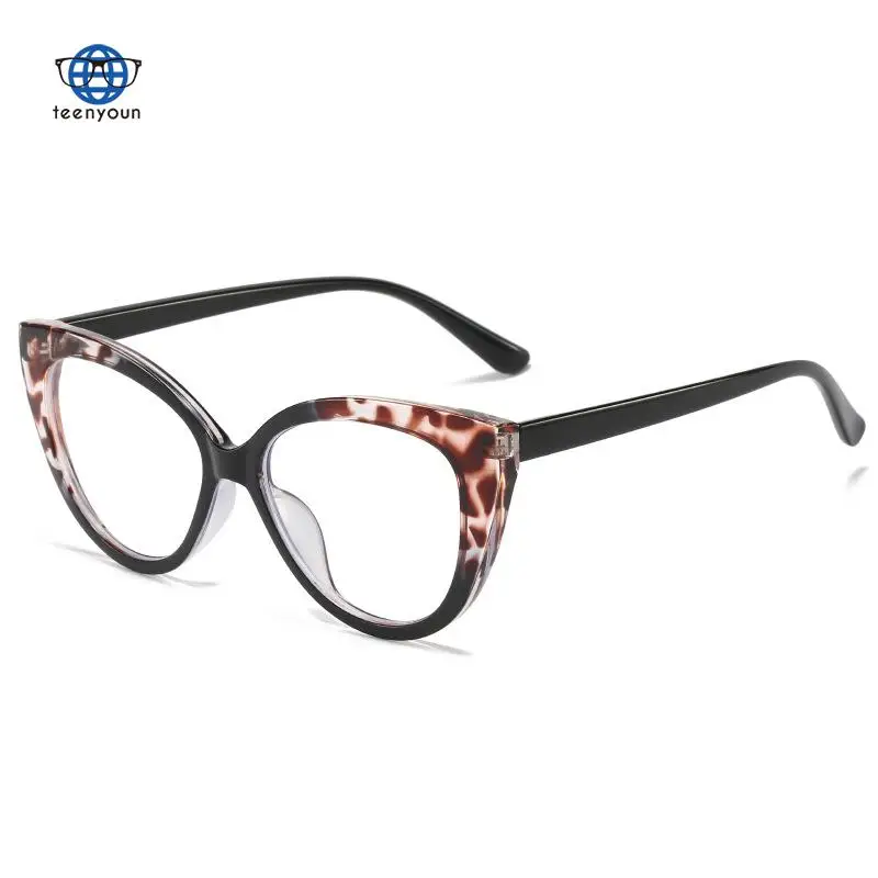 

Teenyoun Ins Retro Cat Eye Frame Tr90 Block Blue Light Eyewear Can Be Equipped With Myopia Frame UV400 Eye Frame Plain Girl