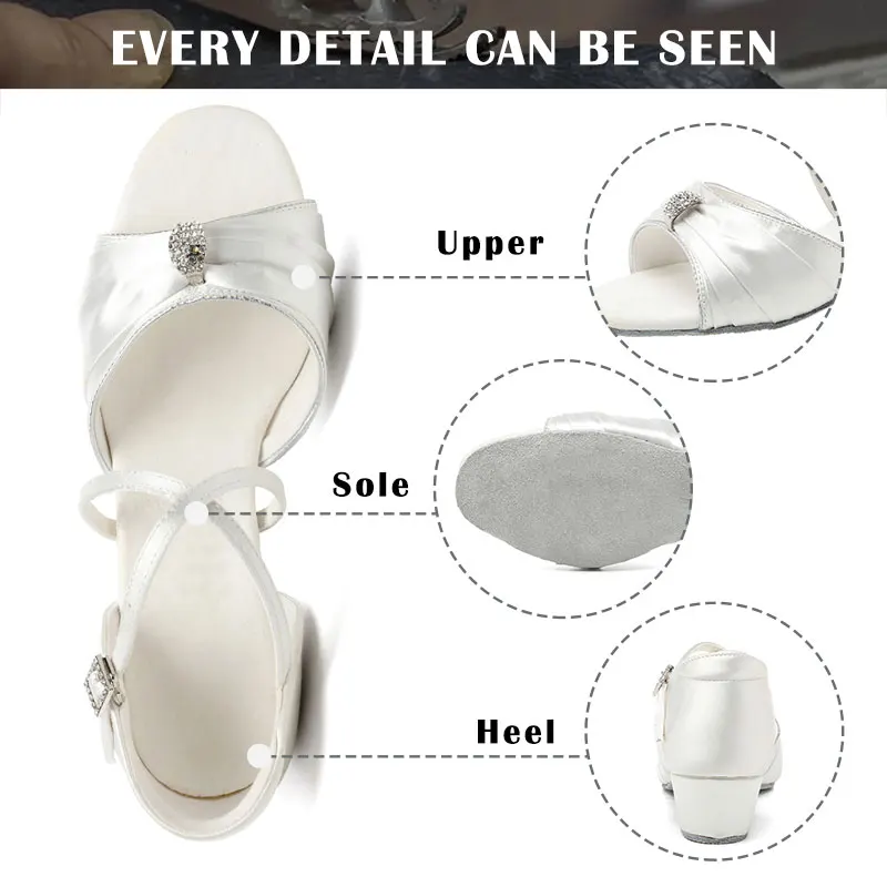 SWDZM New Girl's Latin dance shoes Women Ballroom/Tango/Salsa Low Heeled Fashion Salsa Sandals Party dancing shoes 3.5/4CM