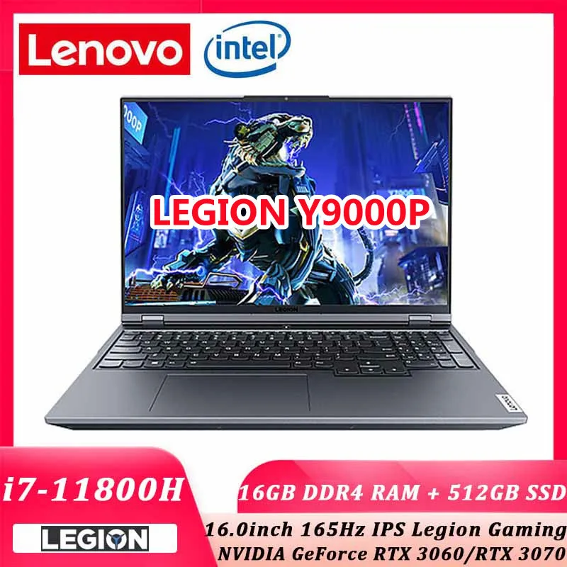 

Lenovo Legion Y9000P 2021 16.0inch Gaming Laptop Intel i7-11800H Geforce RTX 165Hz High Refresh Rate IPS Full Screen Windows11