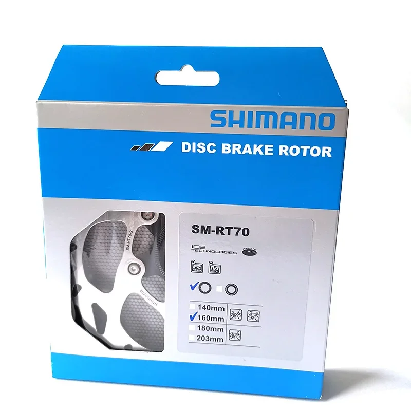 Фото Ротор дискового тормоза велосипеда 105 SLX SM-RT70 Ice-Tech Centerlock 160/180 мм №3
