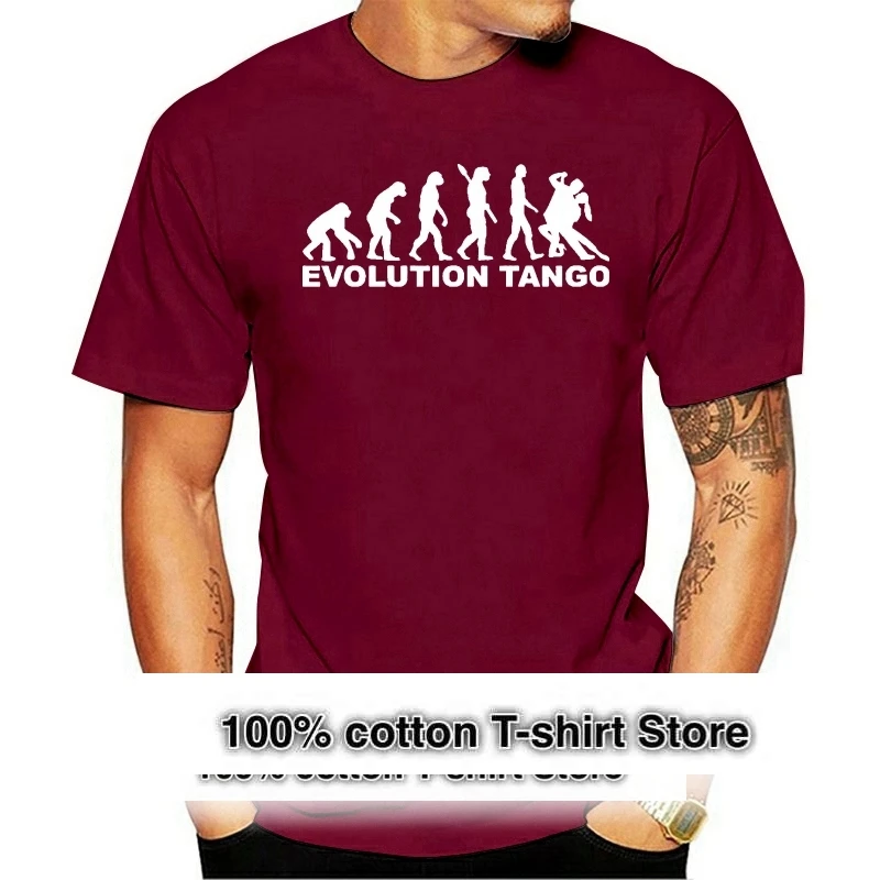 

Men Tees Summer T Shirt Men Short Sleeve T Shirt Evolution Tango Cotton Premium Slim Tee Shirt Plus Size