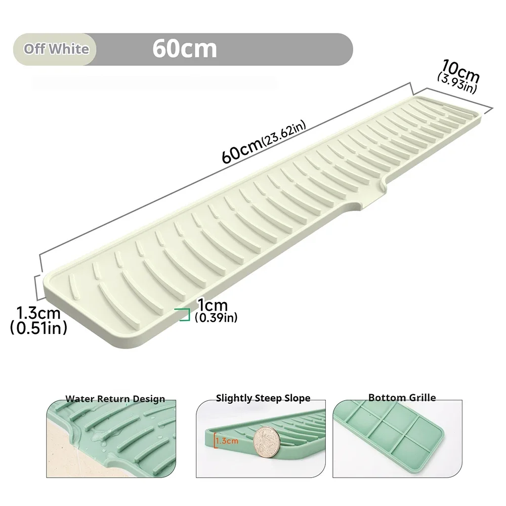 

Силиконовый дренажный коврик для раковины 42 см / 60 см
