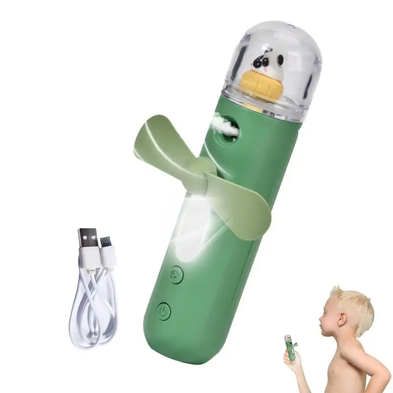 

Portable Misting Handheld Fan Cooling Fan Personal Mini Fan 3 Speeds Spray Water Fan USB Rechargeable Outdoor Travel