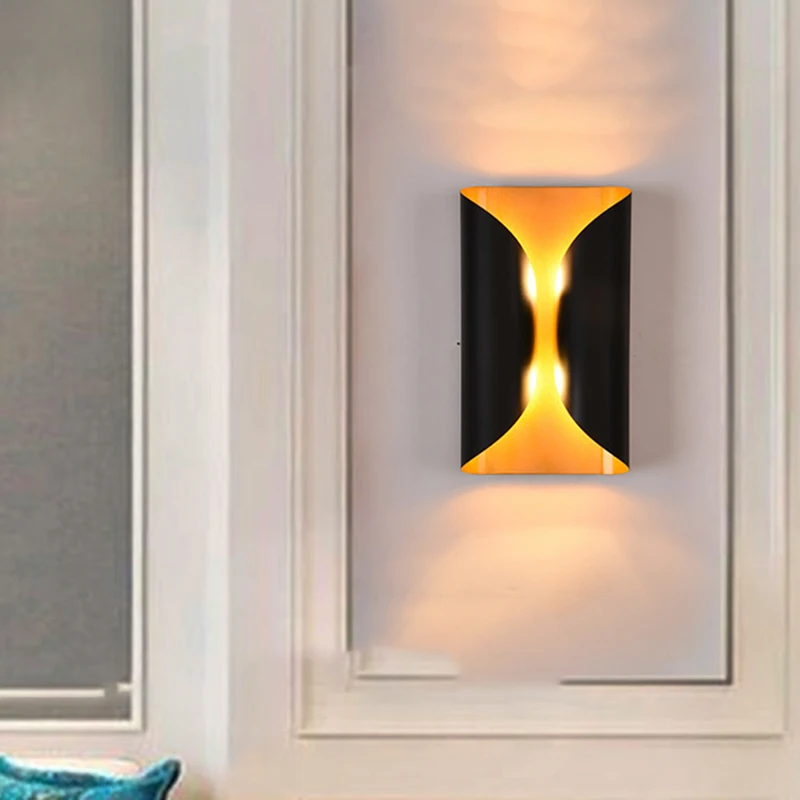 

Modern Minimalist LED Aluminum Lamp Bedside Lamp Wall Lamp Room Bathroom Mirror Light Direct Creative Aisle