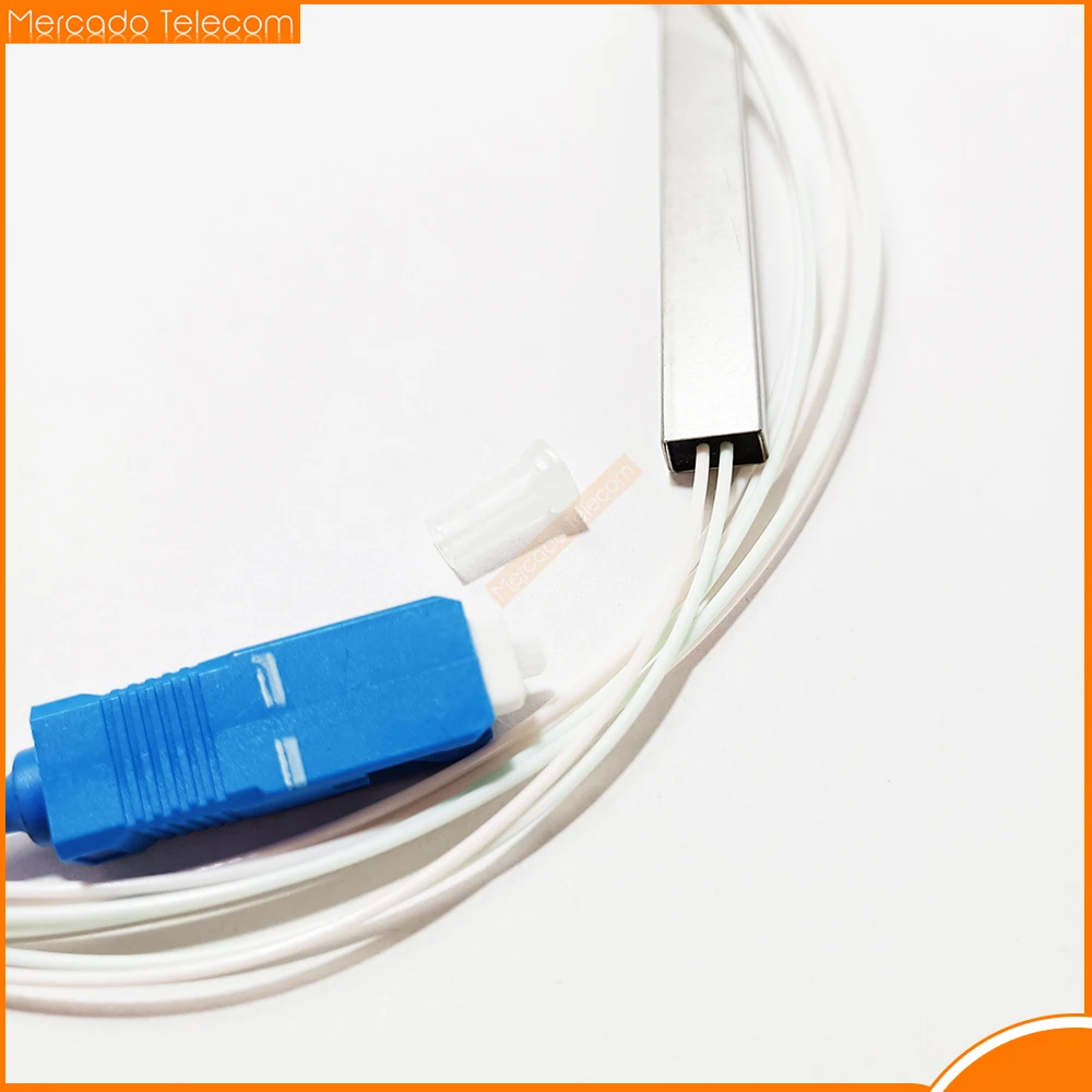 Free Shipping 10pcs/lot 1x2 1x4 1x8 1x16 PLC SC/UPC SM 0.9mm High Quality 1m FTTH Fiber Optic Splitter SC UPC