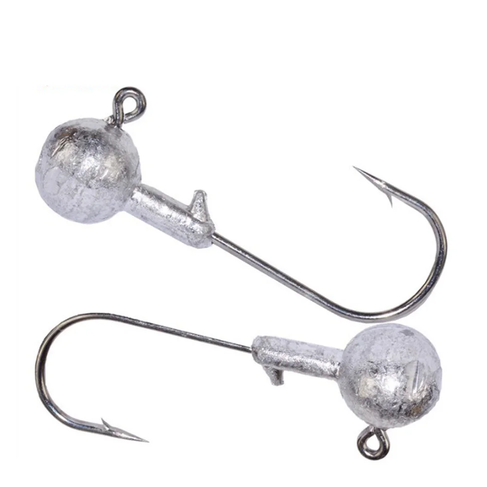 

10pcs 5G Jig Head Hook Saltwater Fishing Lure Baits Fishing Tackle Carp fishing