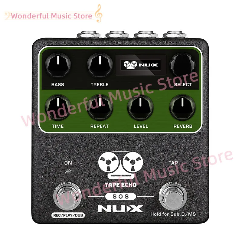 

NUX TAPE ECHO Effect NDD-7 Spring Reverb Dual Footswitch Self-oscillating Versatile and compact tool