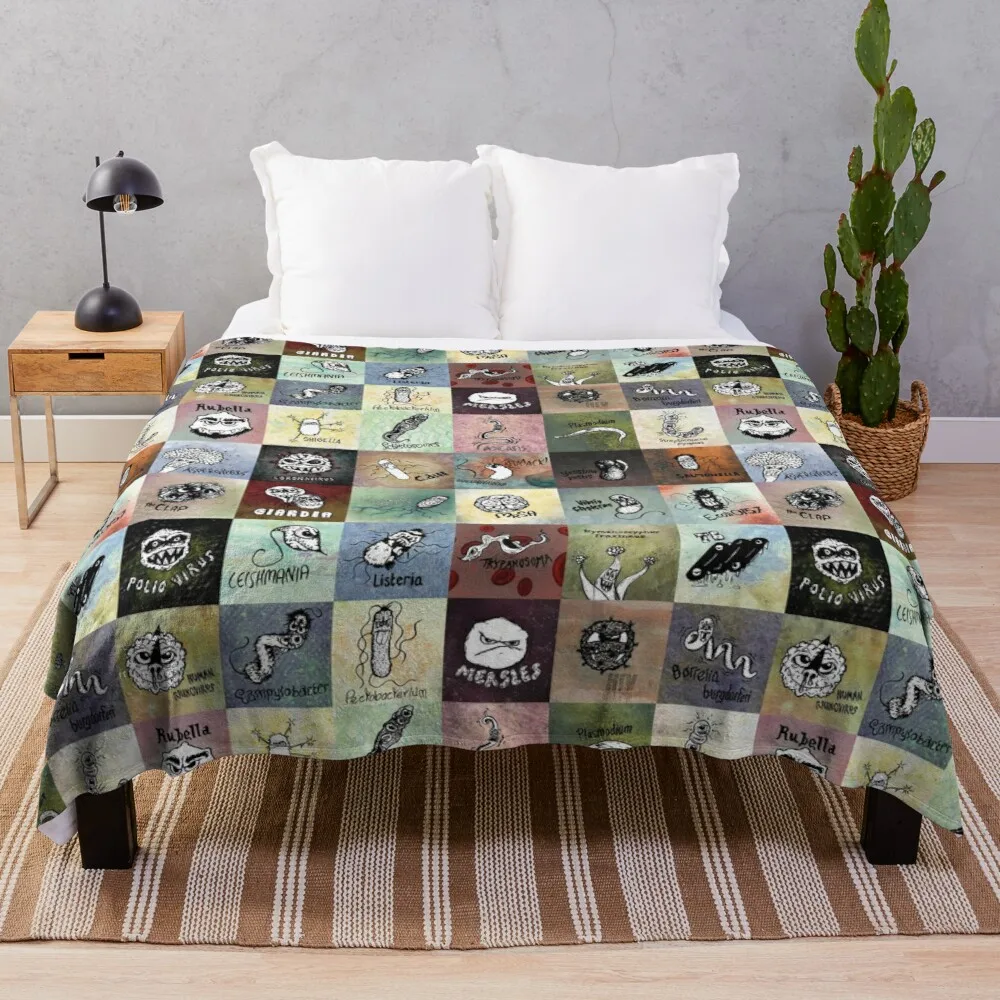 

Pathogens - gotta catch them all Throw Blanket sofa throw blanket extra large throw blanket 3d Blanket