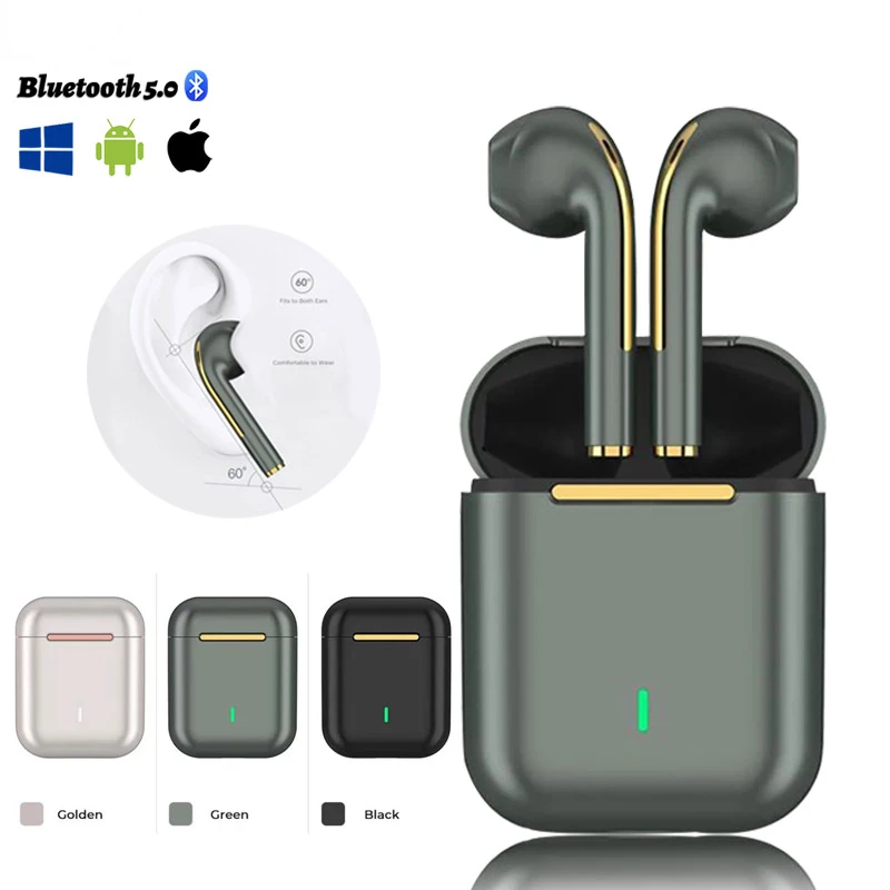 

J18 TWS Wireless Headphones Bluetooth Waterproof IPX5 HIFI-Sound Music Earphones For Iphones /Huawei /Xiaomi /Sport Headset