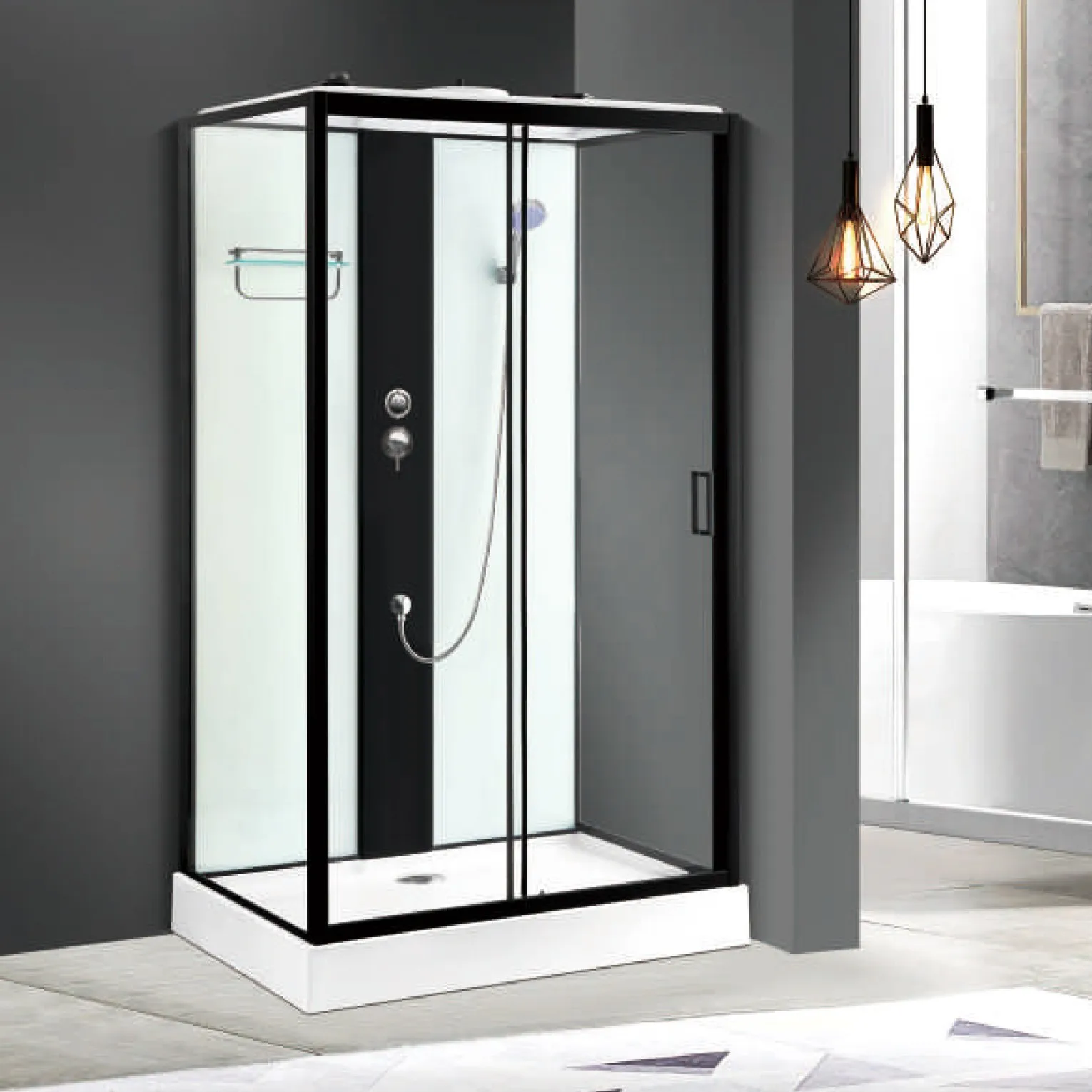 Прямоугольная цельная душевая кабина домашняя Паровая Ванна сельская ванна с