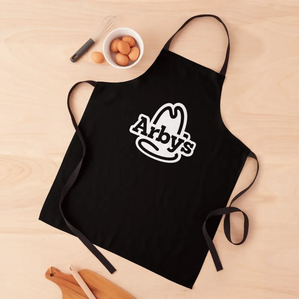 Белая и черная arbys передник с логотипом Ings для женщин парикмахерские мужские
