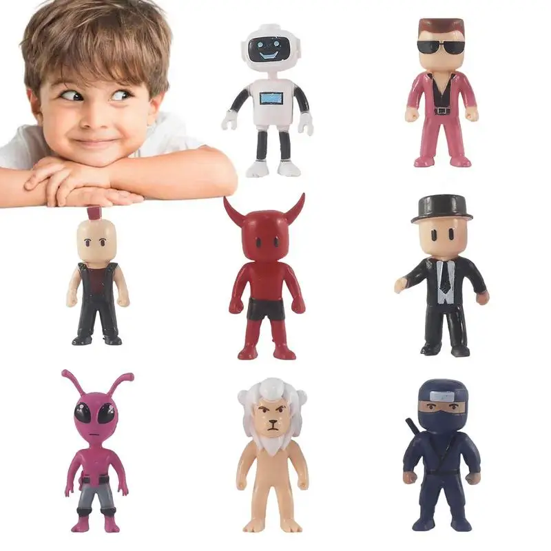 Model Toys 8 Pcs Children's Day Birthday Gifts For Kids Anime Collection