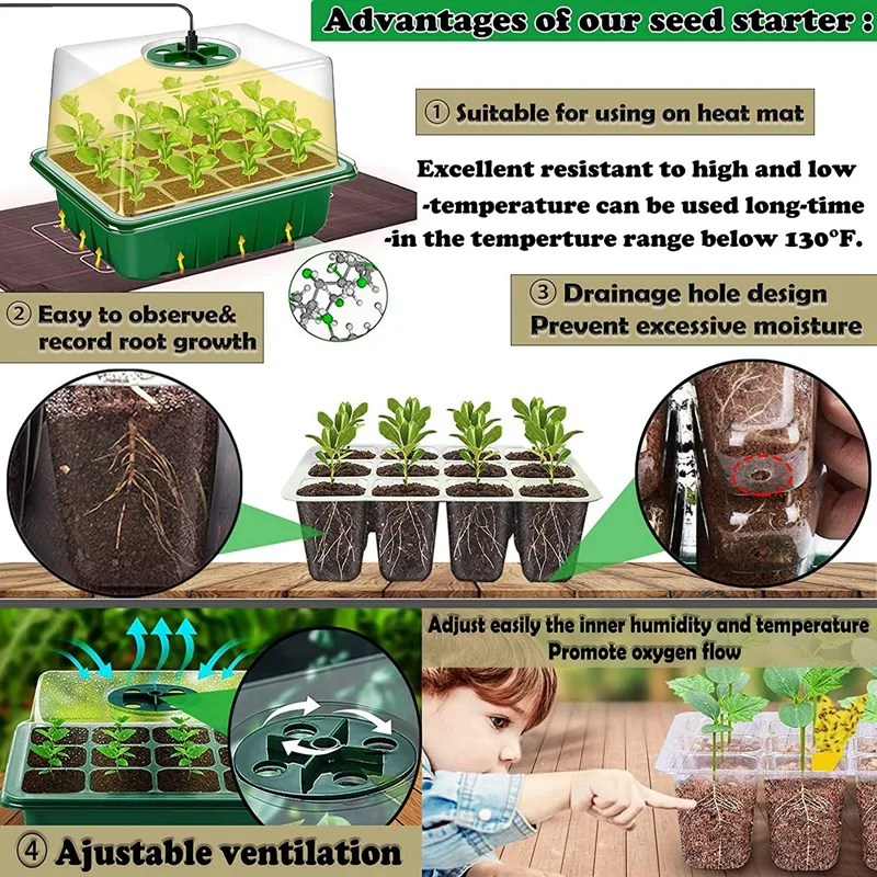 Стартовый поднос для семян с цветовой фотографией стартовый набор 5 детской