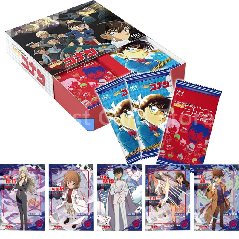 

Original Detective Conan Card Box Collection Anime Characters Rare Limited SGD Cards Battle Game Playing Board Children Toy Gift
