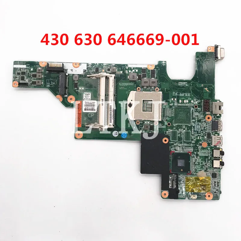 High Quality For HP 430 630 Laptop Motherboard 646669-001 646669-501 646669-601 HM55 512M DDR3 100% Full Tested Working Well