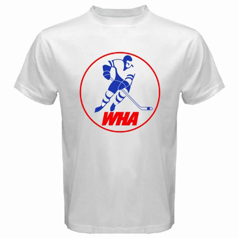 Фото Новая мужская белая футболка WHA World Hockey Association, размер S-5XL №1