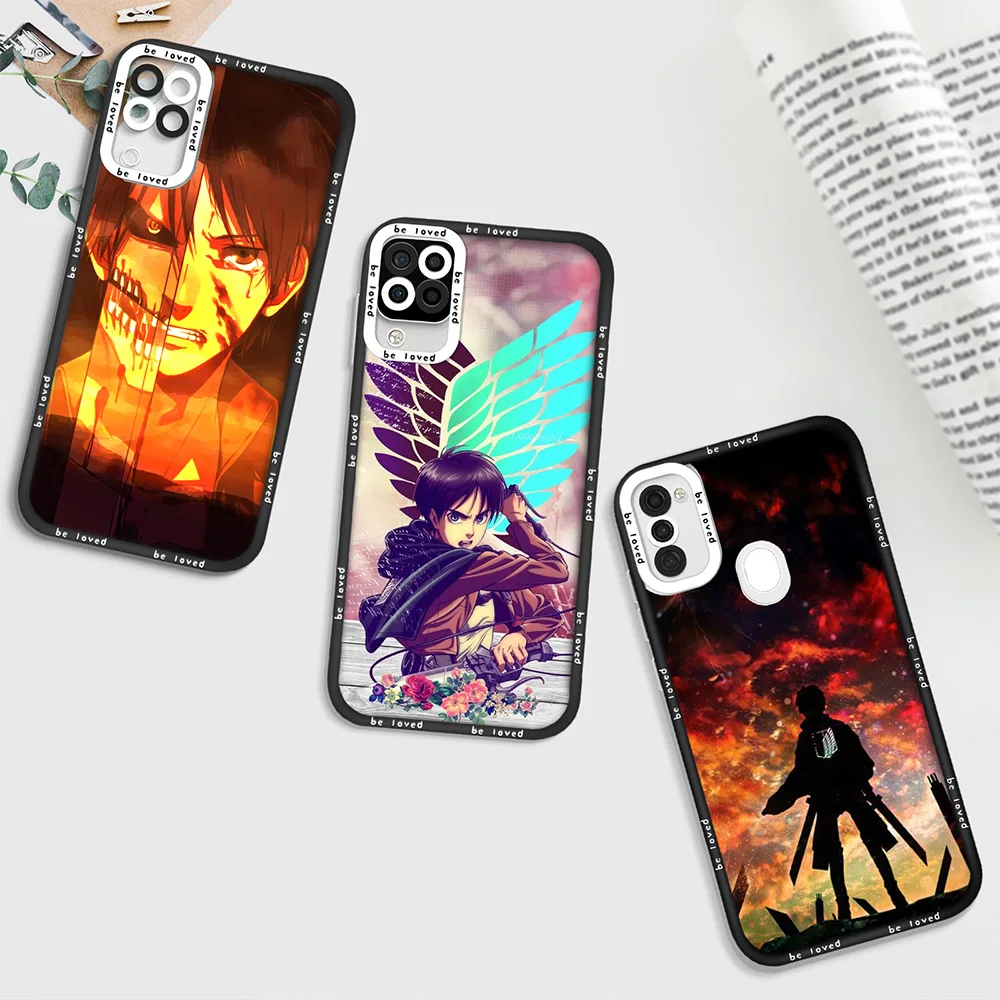 

Japan Anime Attack On Titan Clear Case for Samsung A11 A12 A21S A71 A52 A52S A53 5G A32 4G A72 S22 Plus S22Ultra Soft Back Cover