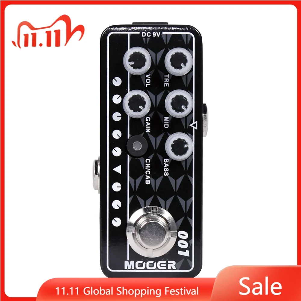 

MOOER 001 Gas Station High Gain Digital Preamp Preamplifier Guitar Effect Pedal True Bypass Guitar Parts & Accessories