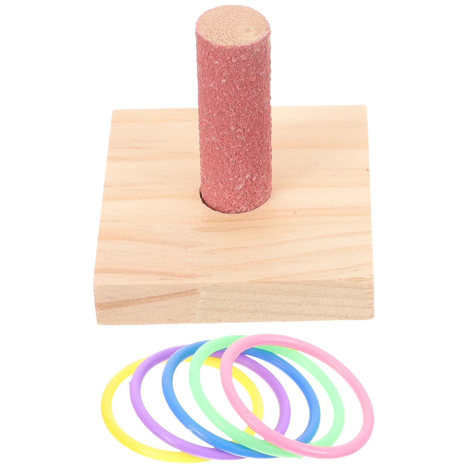 

1 Set of Bird Intelligence Training Toy Parrot Wooden Stacking Toy Wooden Parrot Toy