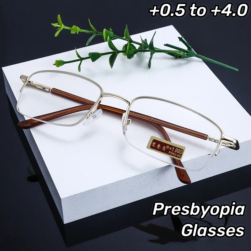 

High Definition Eye Protection Reading Glasses Men Large Frame Glasses Anti-Blue Light Anti-radiation Presbyopia Eyewear