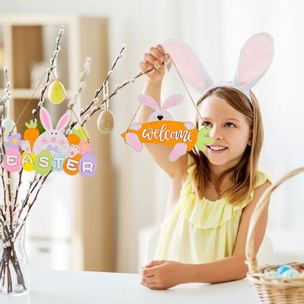 Модный Пасхальный виджет с веревкой пасхальный налет закругленными краями