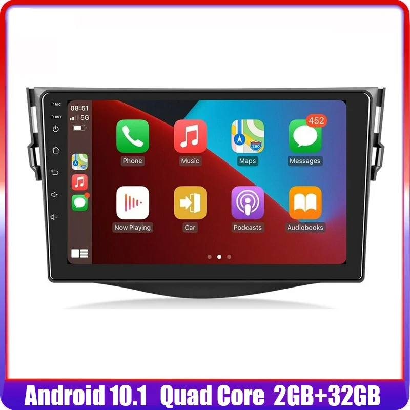 

For Toyota RAV4 2007-2011 2 Din Android 10.1 Car Stereo audio Radio Multimedia Video MP5 NO DVD Bluetooth accessories