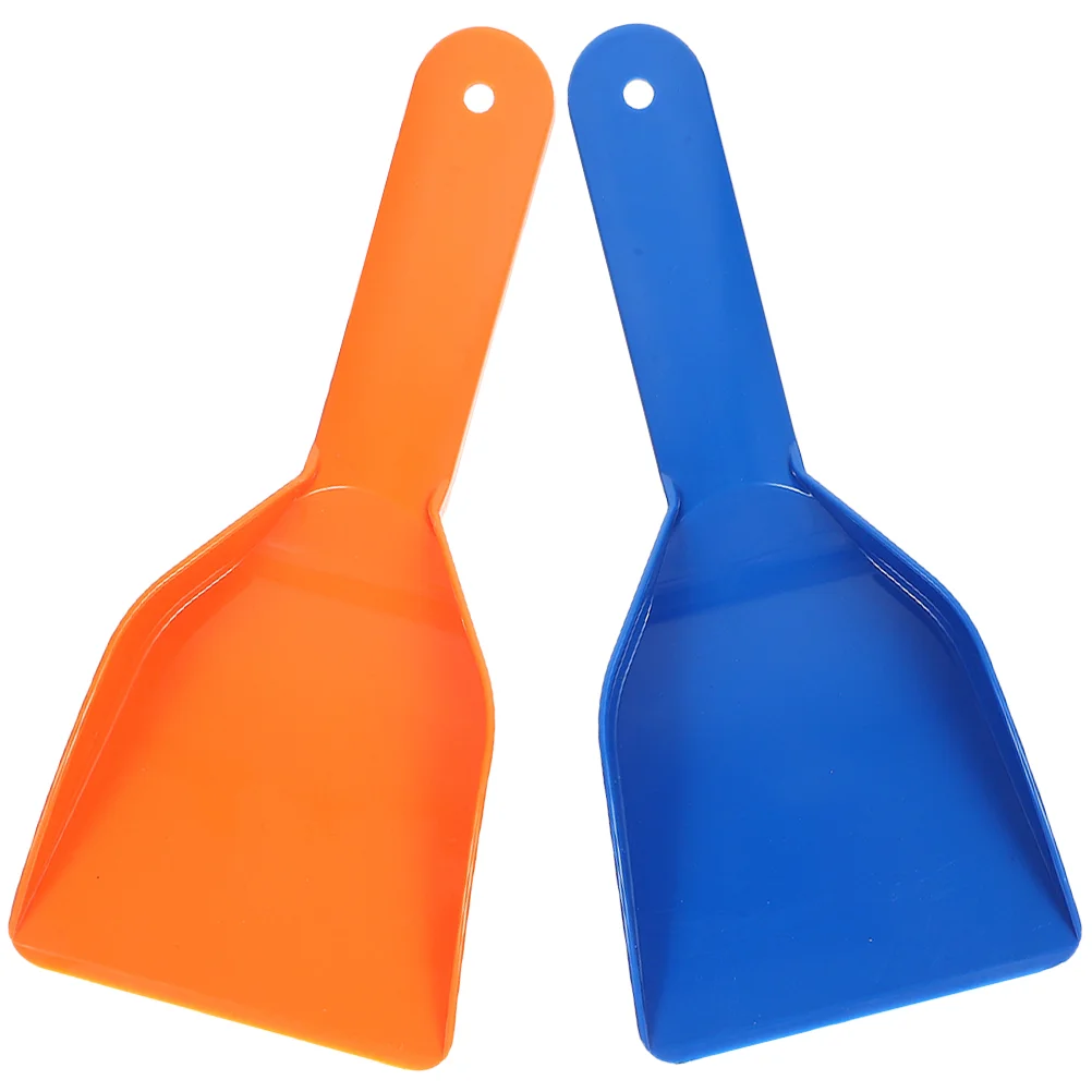 

2 Pcs Ice Spade Scraper Car Emergency Scooper Handheld Remover Pp Utility
