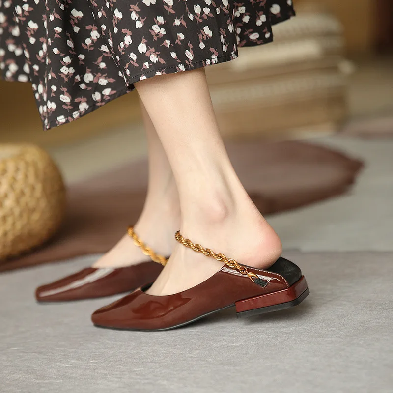 

Демисезонные Туфли Мэри Джейн в стиле ретро, женские туфли на толстом каблуке с закрытым носком, кожаные туфли в британском стиле с квадратн...