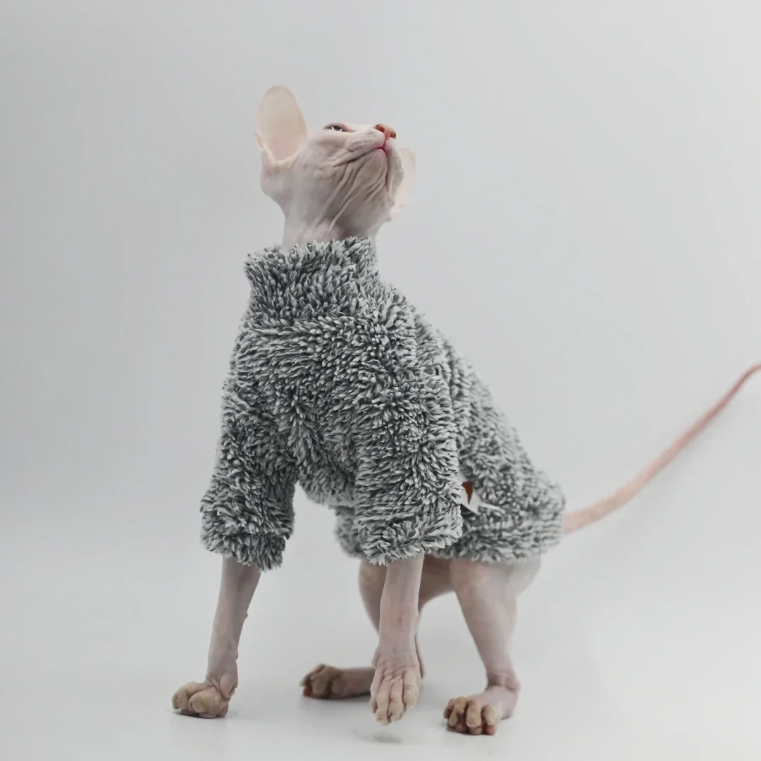 DUOMASUMI мягкое двустороннее пушистое зимнее искусственное пальто для кошки