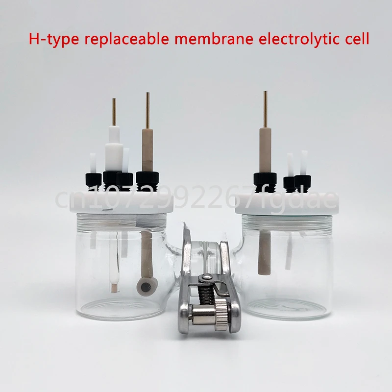 

H-type Sealed Two-compartment Electrolytic Cell 10-500ml Three Electrode Exchangeable Ion-exchange Membrane Electrochemical Cell