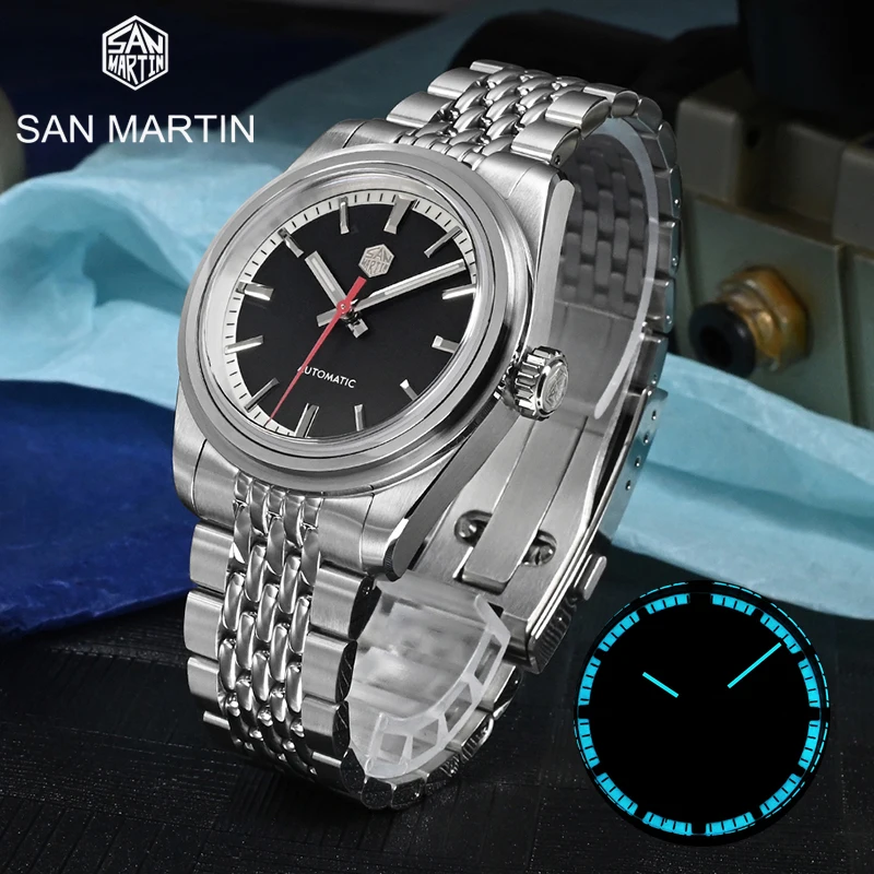 

Часы наручные San Martin Мужские механические, водонепроницаемые, 200 м