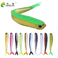 10pcslot soft lures silicone bait 8 5cm 2 6g fork tail swimbait wobblers artificial tackle goods for fishing sea fishing