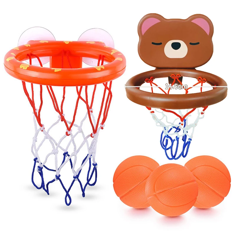 

Детская игрушка для купания для маленьких мальчиков, водные игрушки для ванной, ванны, стрельбы, баскетбольного обруча с 3 мячиками, Детская уличная игрушка для игр в воде, Новинка