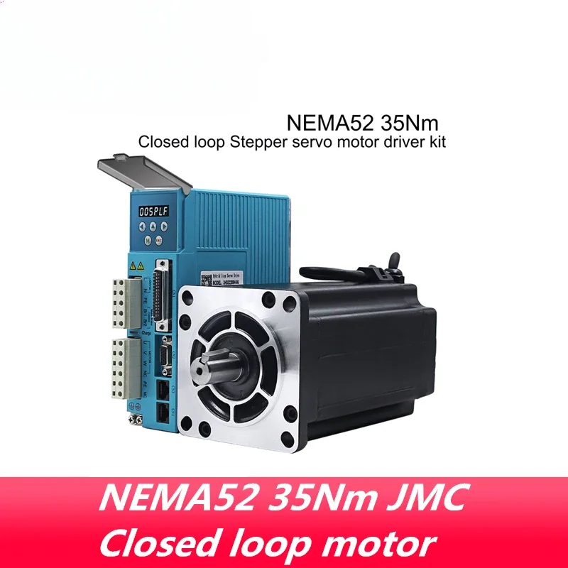 Фото 3-фазный NEMA52 35 Нм 4956 унций дюйма комплект драйвера шагового серводвигателя с замкнутым контуром JMC 130J12225EC-2500+3HSS2208H №1