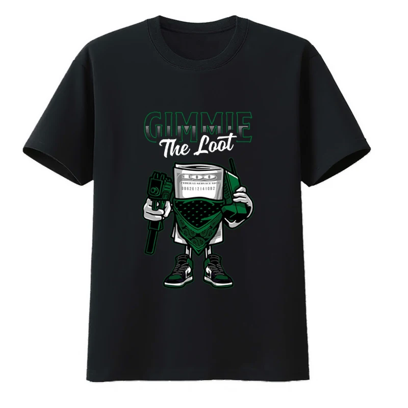 

Pine Green Root of All Evils Cotton T-shirts Y2k T-shirt Koszulki Summer Cool Leisure Short Sleeve Tee Loose Street Fashion Tops